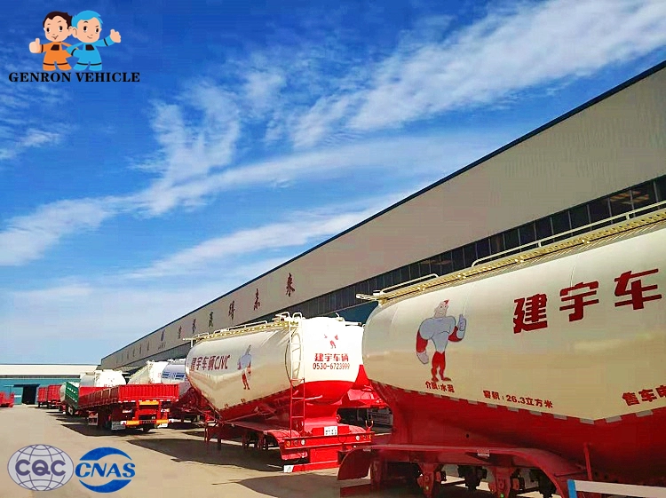 42 CBM Bulk Cement Carrier/Tanker Trailer for Kenya with BPW Axles from China Genron Vehicle