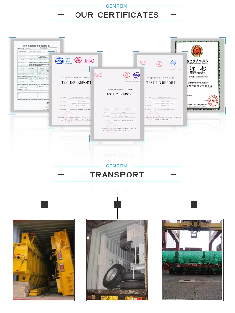 Genron Hot Sale Bulk Cement Truck Semi Trailer