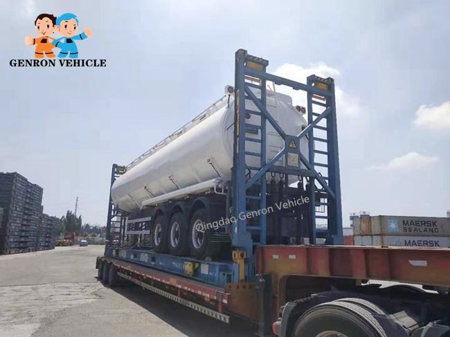 Aluminium Oil Tanker Semi Trailer Shipping1  2