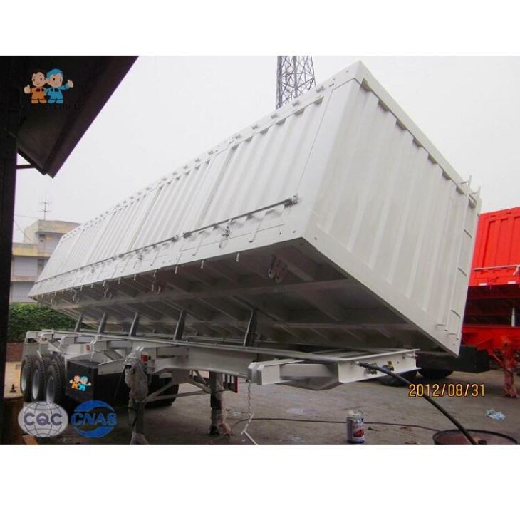 50 Tons Side Drop Trailer Vehicle