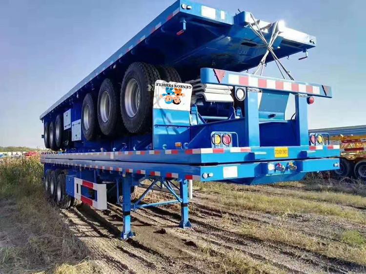 The Semi-trailer Cargo Part Is A Semi-trailer With A Structure.
