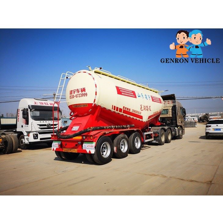 3 Axles Air Suspension Dry Bulk Tanker Trailer