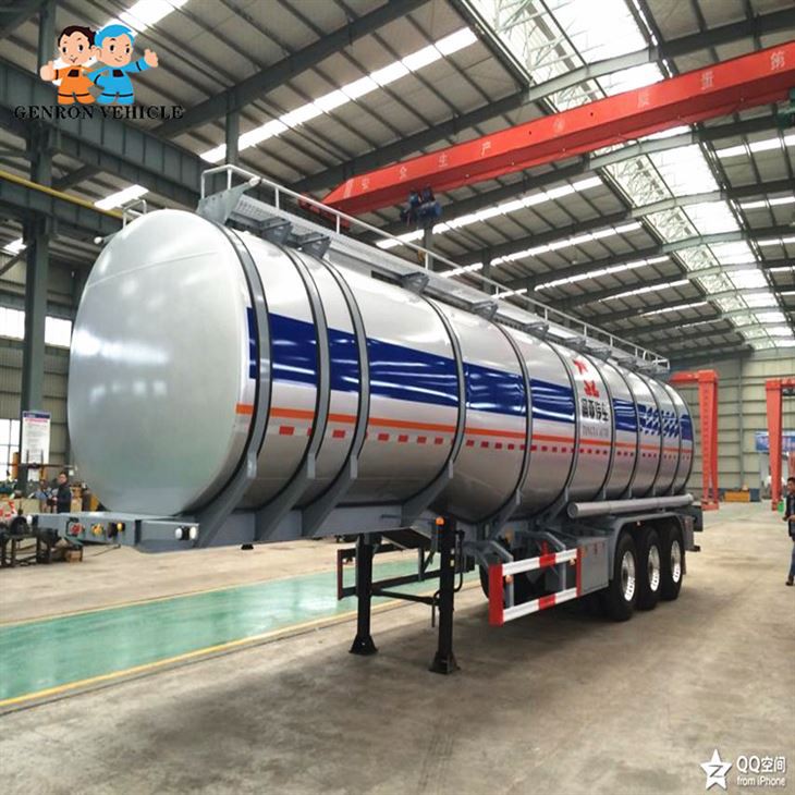 3 Axles Aluminum Oil Tanker Semi Trailer