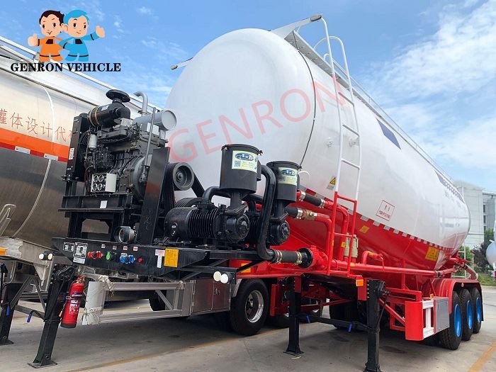 Bulk Cement Tank Semi Trailer in Libya