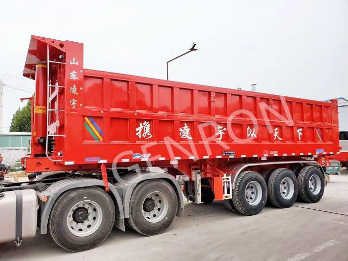 60T Loading Capacity Rear Dump Trailer