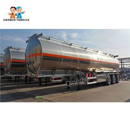 3 Axles Aluminium Oil Tanker Semi Trailer