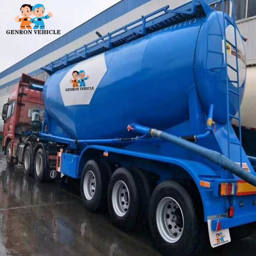 3 Axles Bulk Cement Tank Semi Trailer