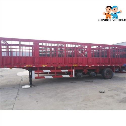 3 Axles Steel stake Semi Trailer