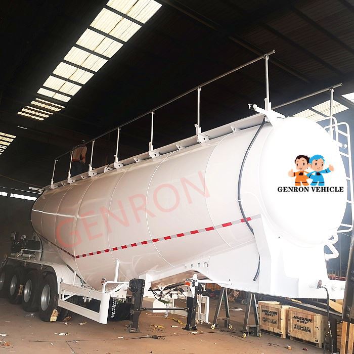 4 Axles Air Suspension Cement Bulk Carrier Trailer
