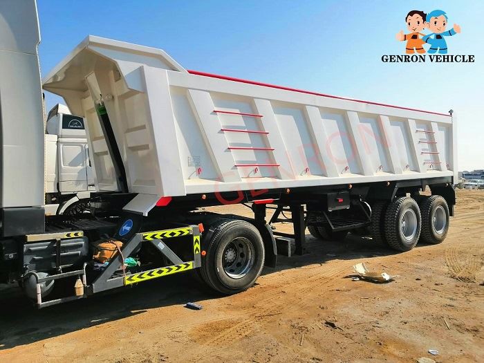 9.5M Bogie Suspension Rear Dump Semi Trailer