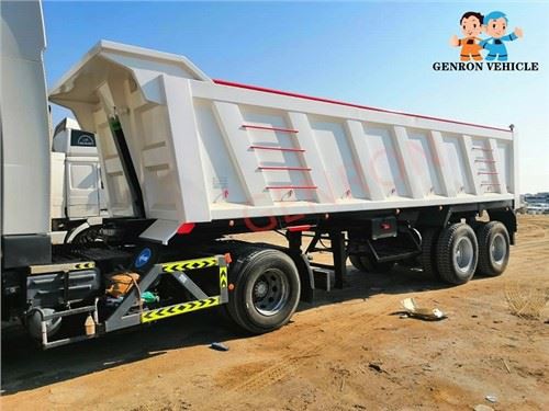 9.5M Bogie Suspension Rear Dump Semi Trailer