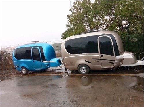 Egg Shape Mini Travel Trailer