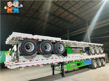 Genron Trailer 3 Flatbeds 3 Side Walls Were Packed To Zambia