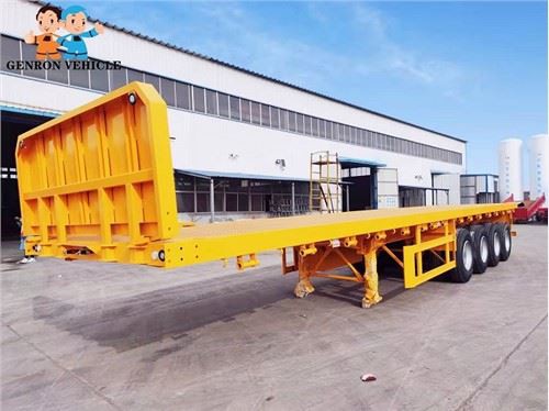 4 Axle Container Flatbed Semi Trailer 40ft
