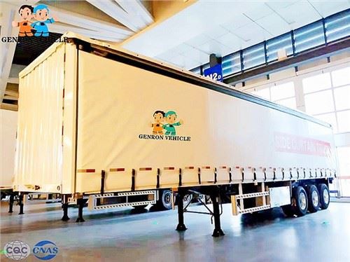 Curtain Sides Cargo Van Semi Trailer